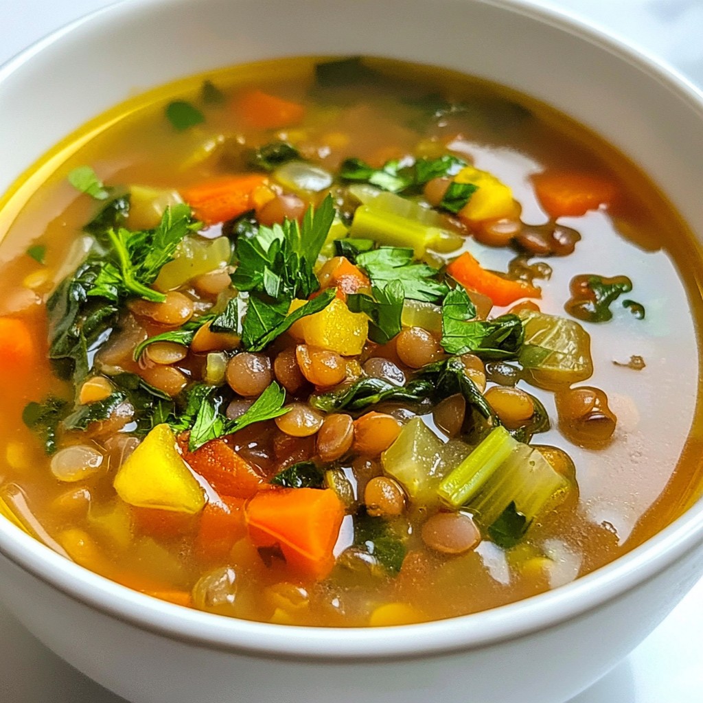 Mediterranean Lentil Soup Flavorful and Nourishing Meal