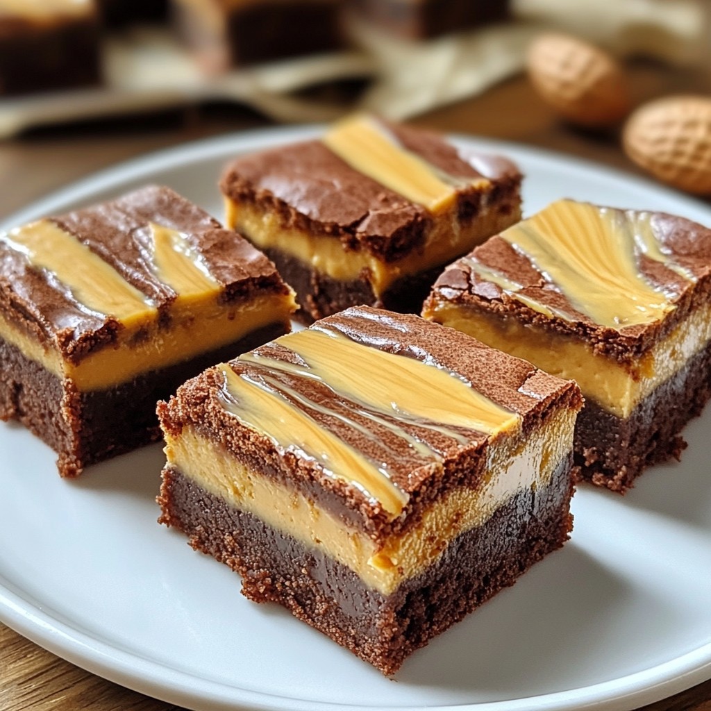 Delicious Peanut Butter Swirl Brownies Easy Recipe