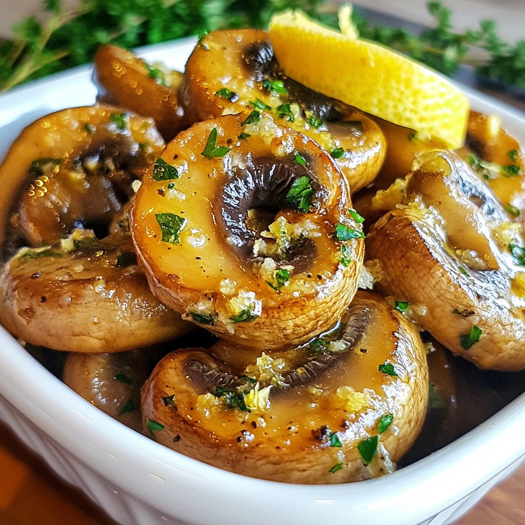 Garlic Butter Mushrooms Easy and Delicious Recipe