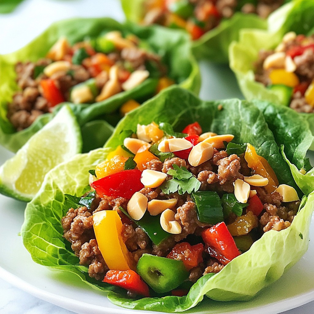 Thai Basil Beef Lettuce Cups Flavorful and Easy Meal