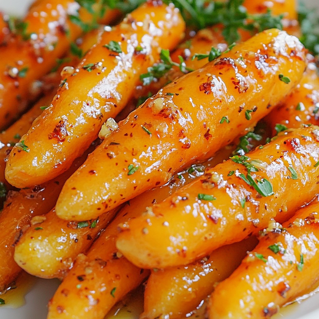 Honey Garlic Glazed Carrots Flavorful Side Dish Recipe