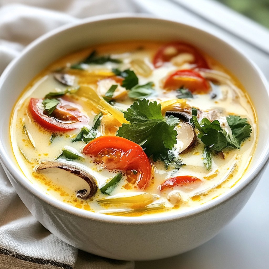 Thai Coconut Lemongrass Soup Flavorful and Simple Recipe