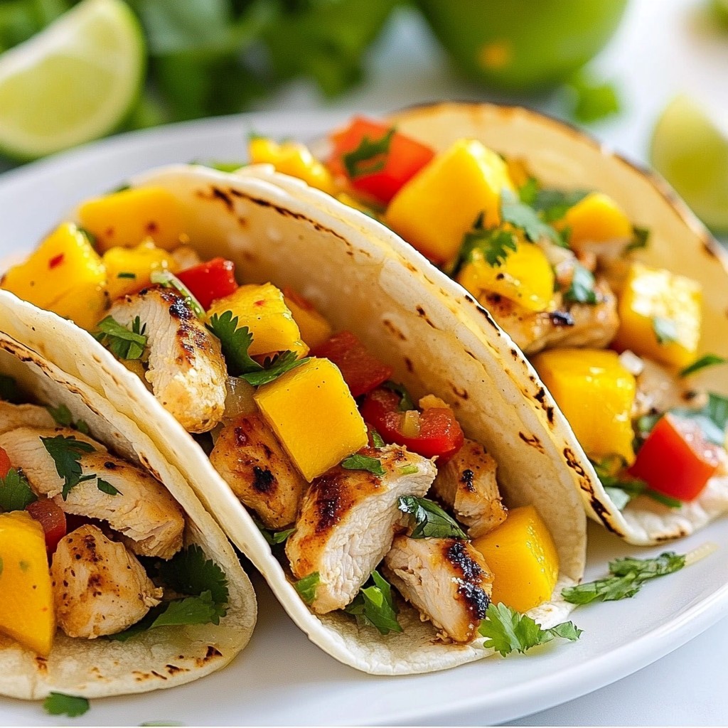 Spicy Mango Chicken Tacos Flavorful and Simple Meal