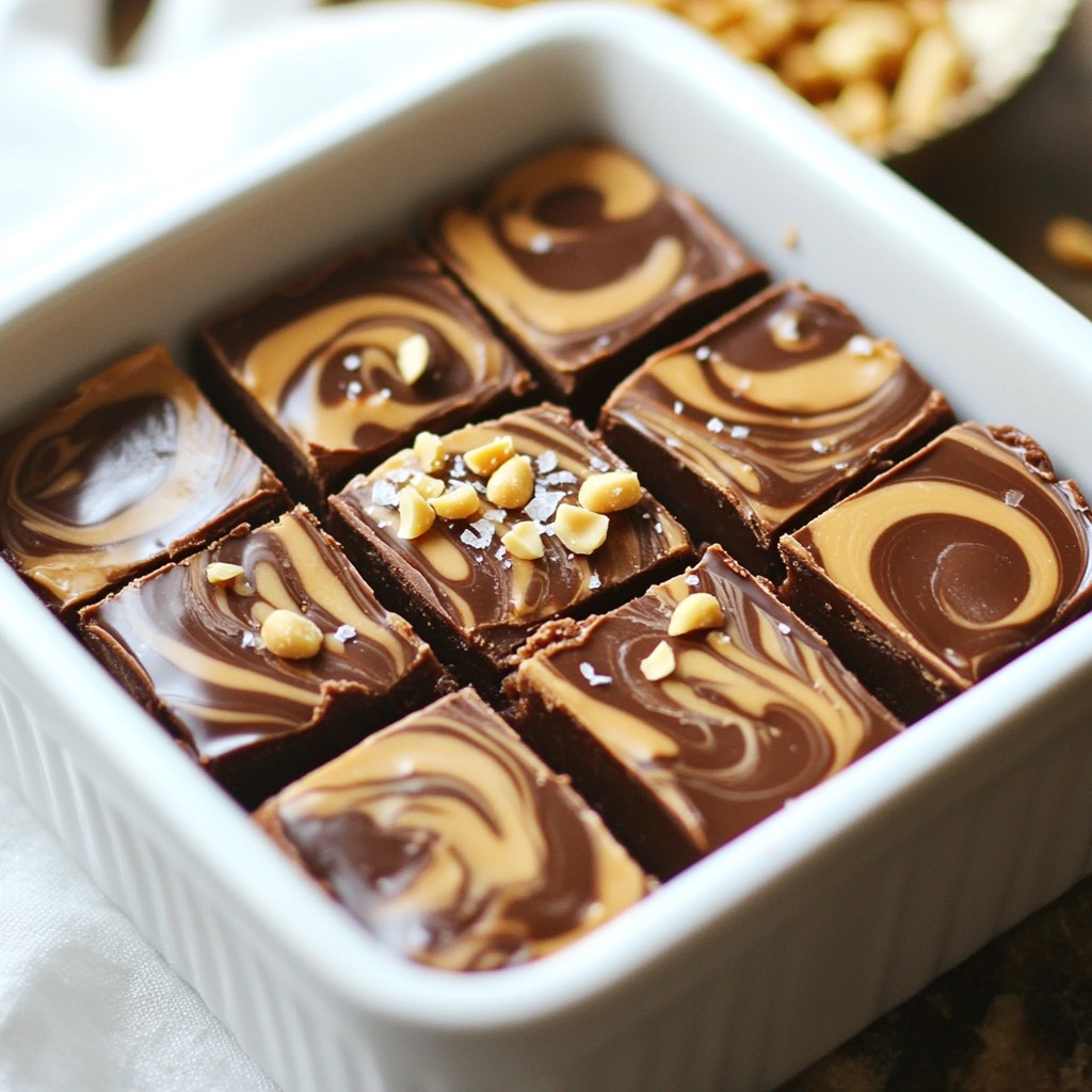 Peanut Butter Chocolate Swirl Fudge Delight Recipe