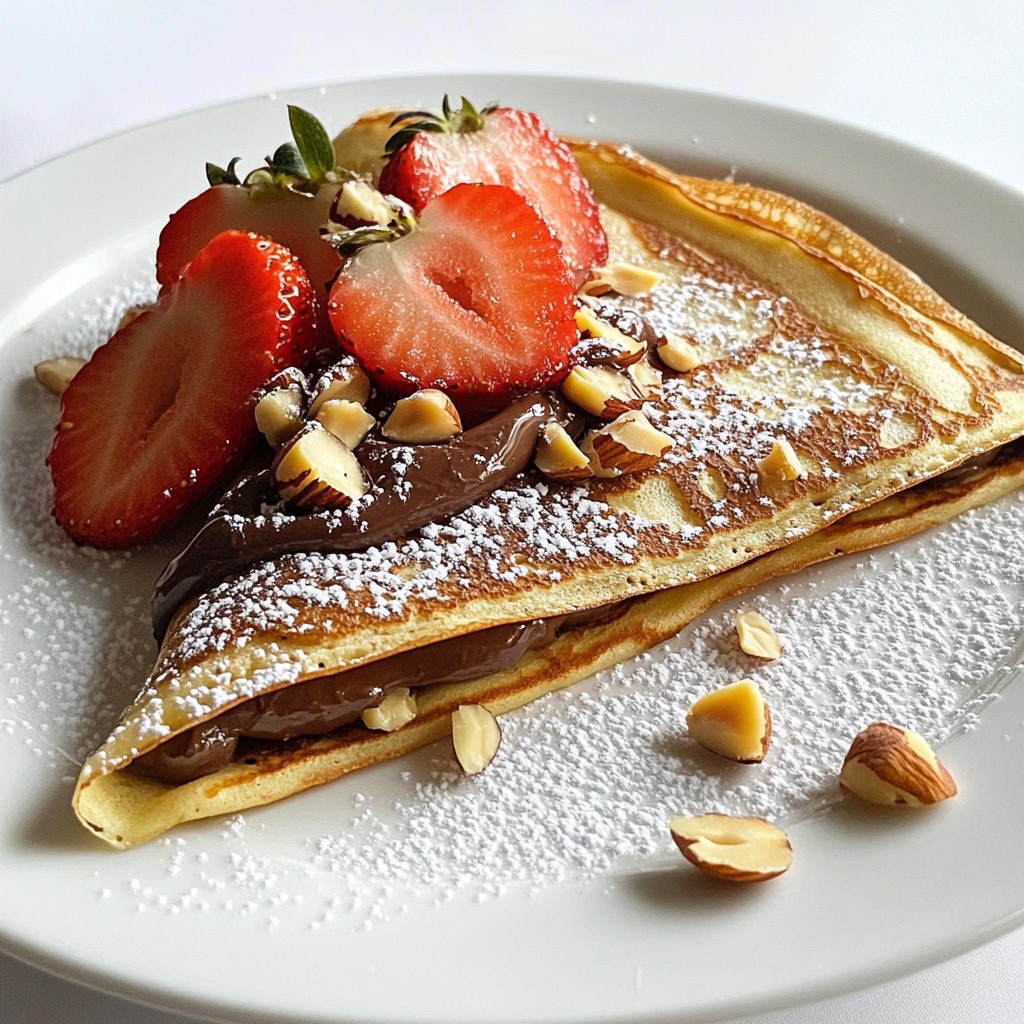 Chocolate Hazelnut Crepes Delightful and Simple Treat