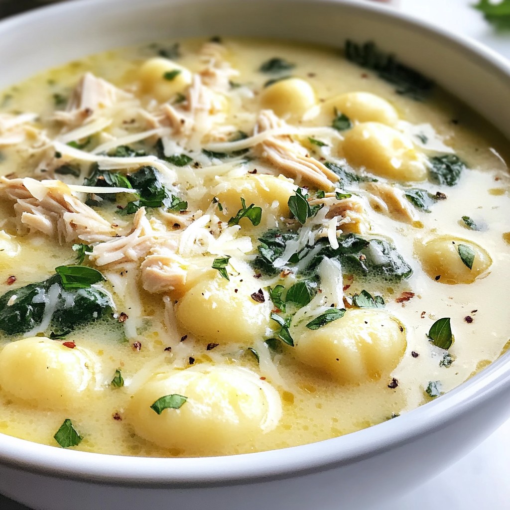 Creamy Chicken Gnocchi Soup Tasty and Cozy Meal