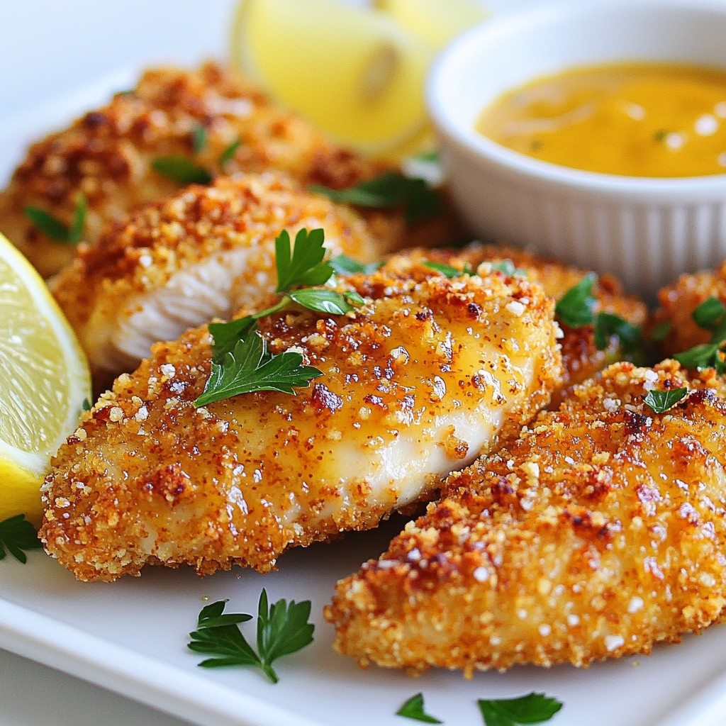 Honey Mustard Pretzel Chicken Deliciously Crispy Dish