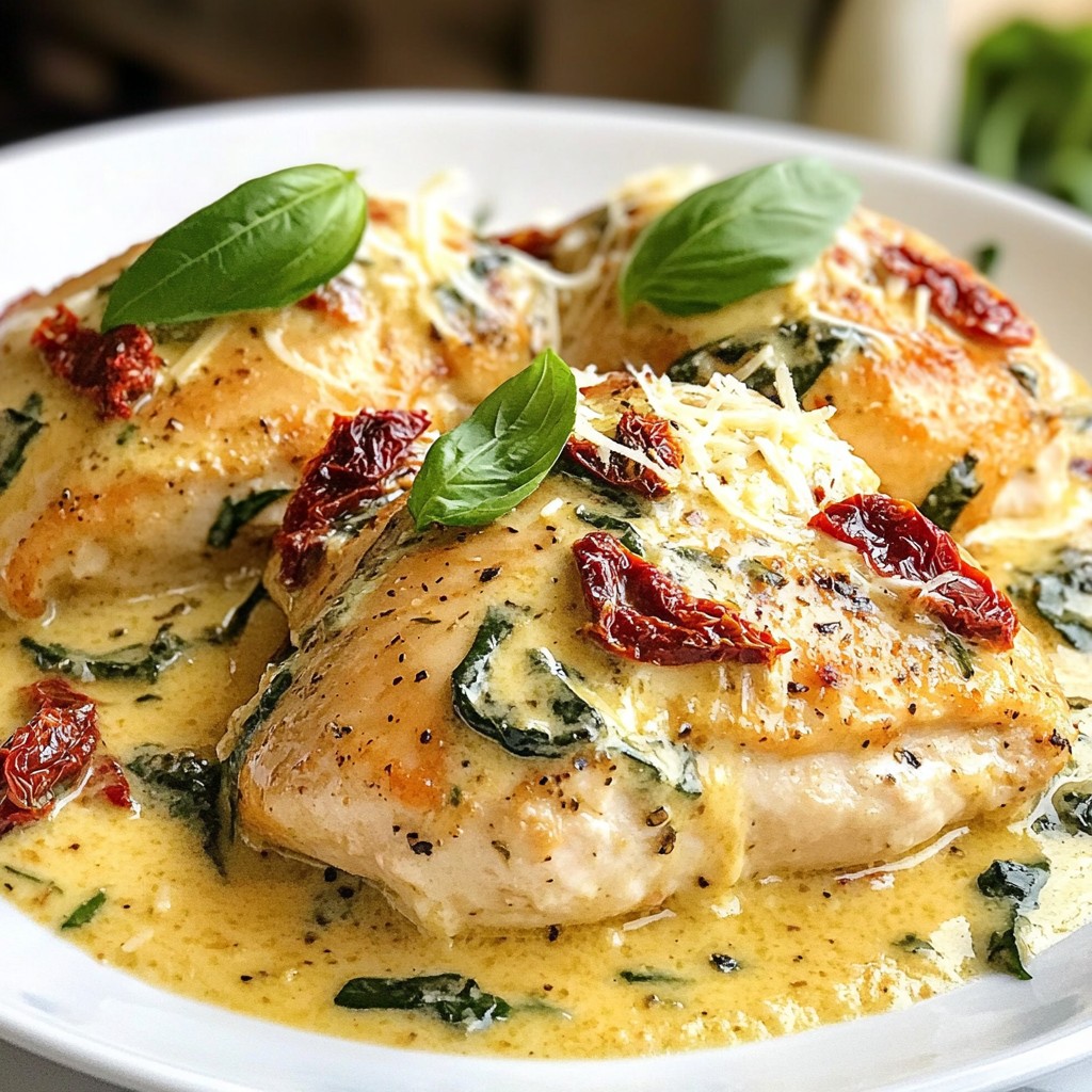 Creamy Sun-Dried Tomato Chicken Flavorful and Simple Dish