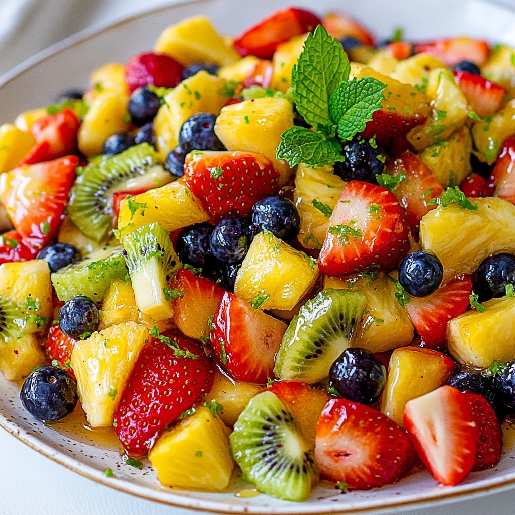 Honey Lime Fruit Salad Refreshing and Healthy Delight