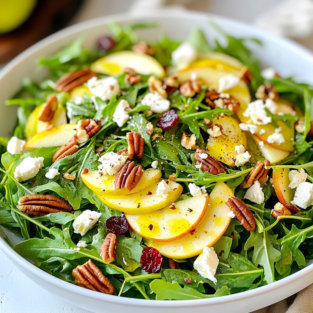 Apple Pecan Arugula Salad Fresh and Flavorful Option