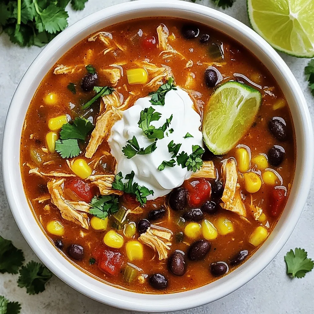 Savory Chicken Enchilada Soup Easy Family Recipe